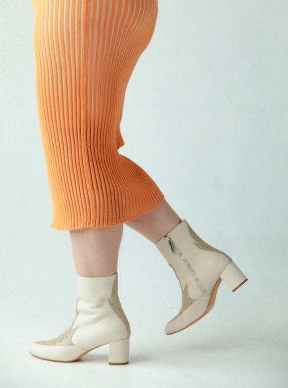 Bone Nappa Flame Ankle Boot