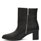 Black Nappa Flame Ankle Boot